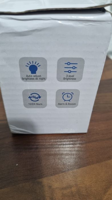 Zegar cyfrowy LED -temperatura, alarm