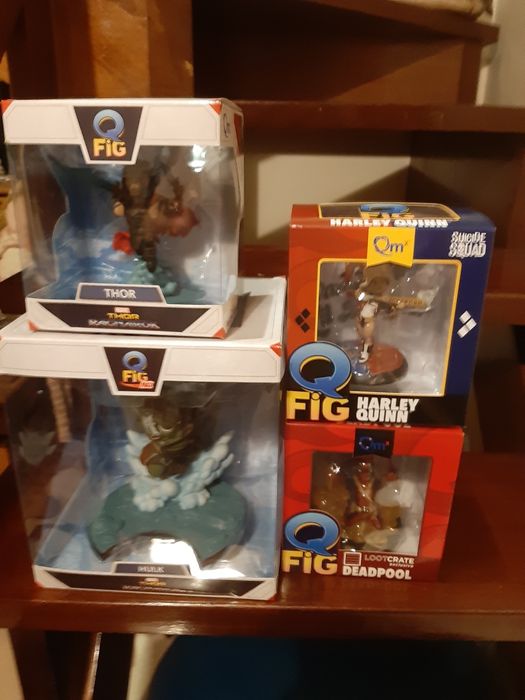 Figura Q hulk,thor,deadpool,harley