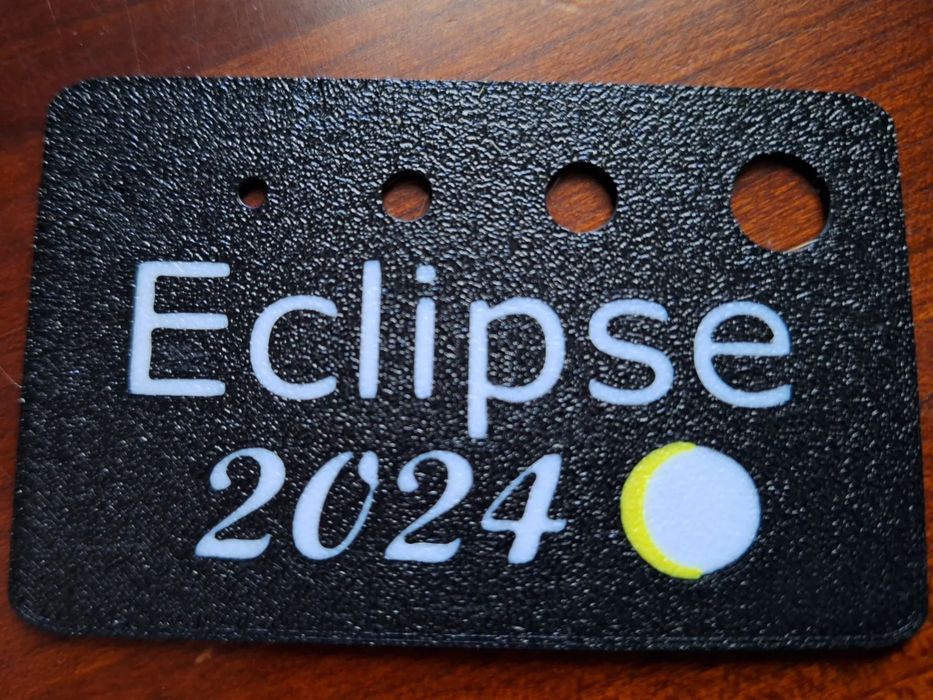 Cartão Projeção Eclipses Solares 2024