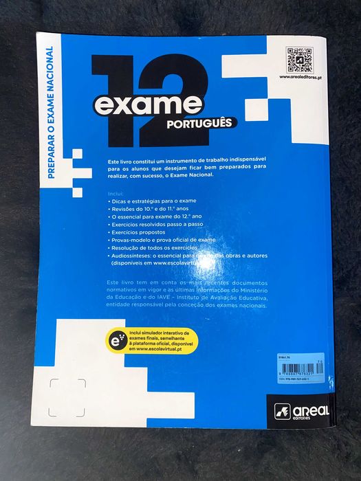 Livro exame Português 12º Ano (2024) – Como Novo
