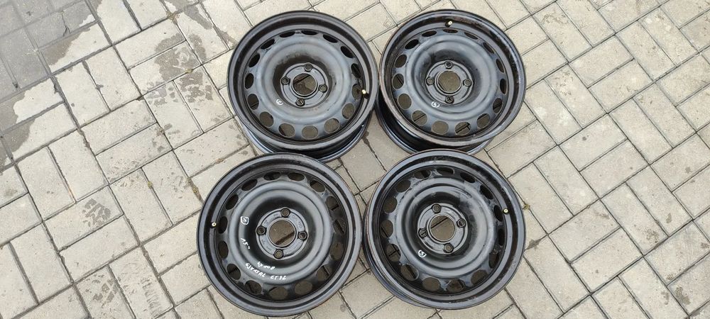 FELGI STALOWE 4x108 6Jx15 CALI ET32 OPEL CORSA F CITROEN PEUGEOT 9825102480 4 SZTUKI KOMPLET