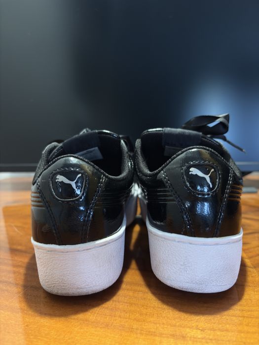 Puma Black Platform Sneakers 38.5