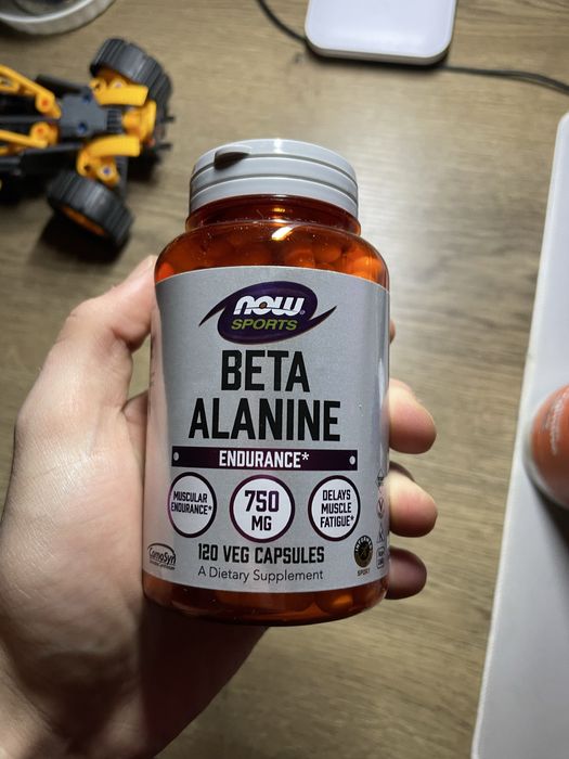 Бета-аланін NOW Sports 750 мг – витривалість і сила | Оригінал