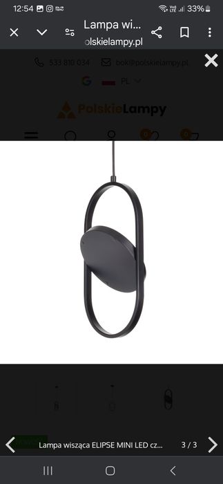 Sprzedam lampe wiszącą Eclipse Led