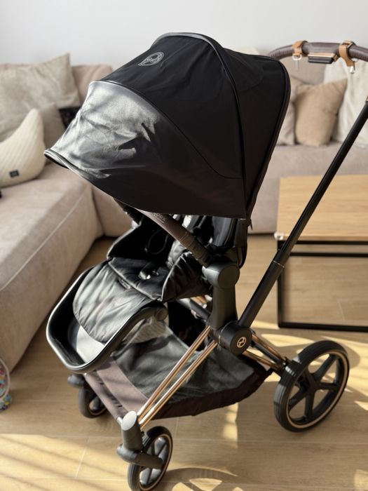 Wózek spacerowy Cybex Priam 4.0 czarny rose gold