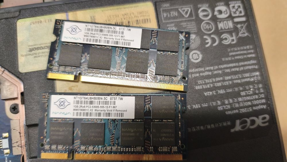 Portátil Acer Aspire 5720z series peças