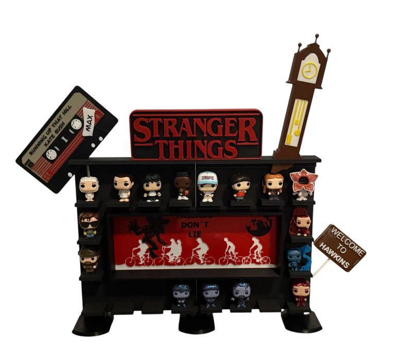 Ekspozytor Półka STRANGER THINGS na figurki z Kinder Joy 3D
