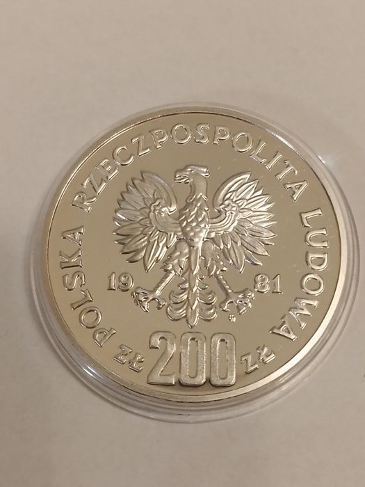 Bolesław II Śmiałego 200zł PRL próba 1981r