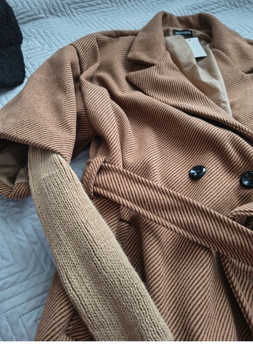 Elegancki płaszcz wiosenny 44 46 Nowy