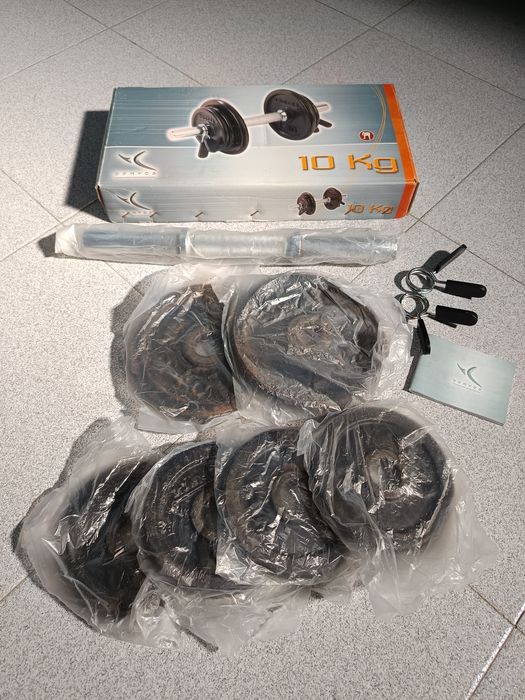 2 Conjuntos de Halteres DOMYOS 10 kg – Ajustáveis