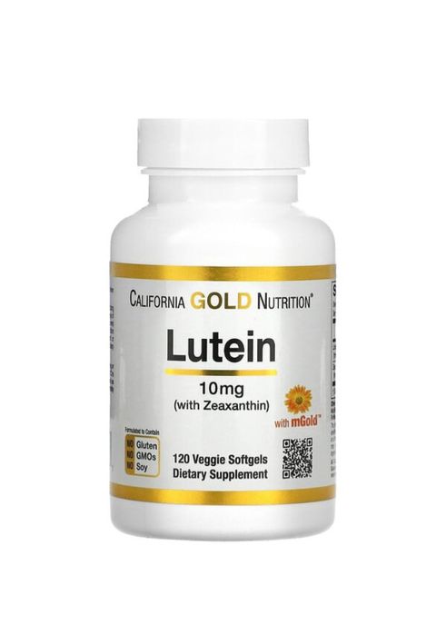 лютеїн і зеаксантин, 10 мг, 120 вегетаріанських капсул