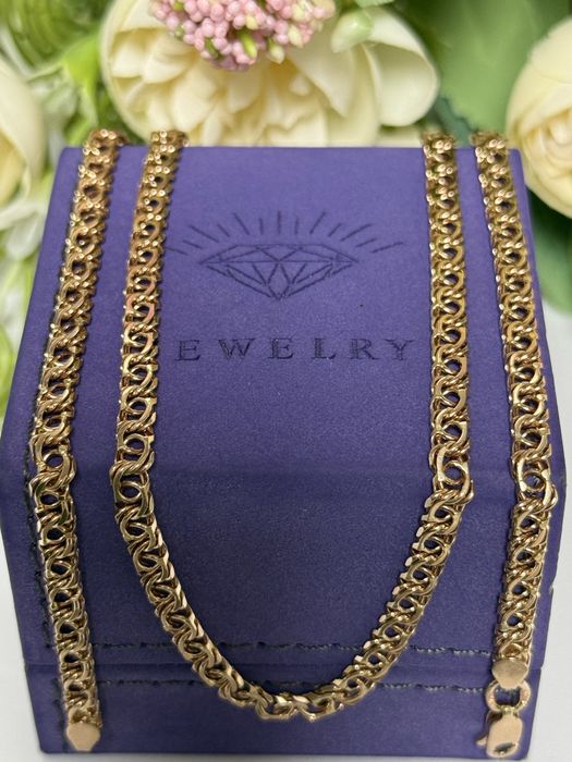 Золотая цепочка 55см