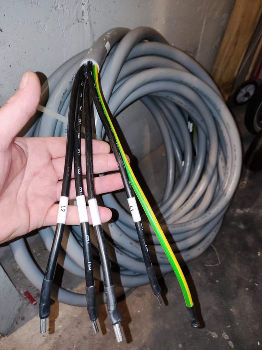 Przewód Kabel Ekranowany Zasilający 5x16 5G16 linka