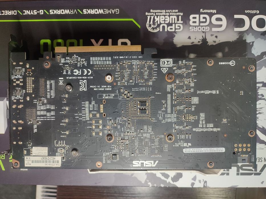 Видеокарта ASUS GeForce GTX1060 6144Mb DUAL OC (DUAL-GTX1060-O6G)