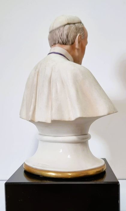 CAPODIMONTE®- popiersie Papieża Jana Pawła II - R.GUIDOLIN Vintage
