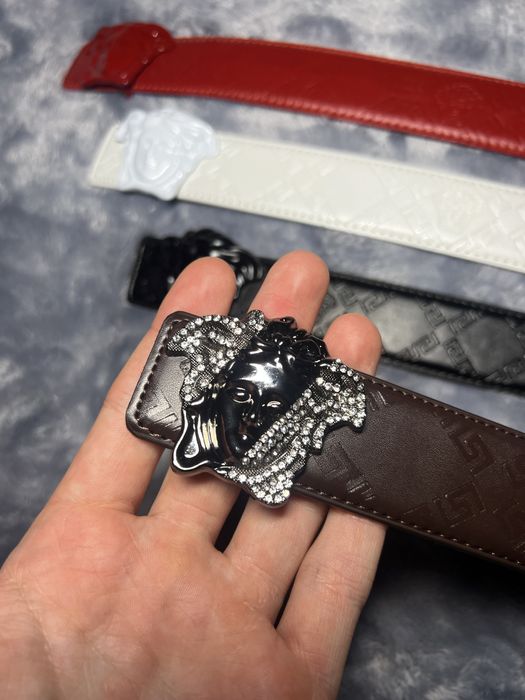 Ремень Versace.[  чорний коричневий ]