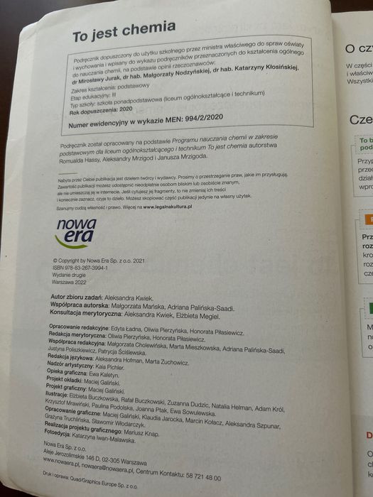 To jest Chemia 2. Nowa Era zakres podstawowy.