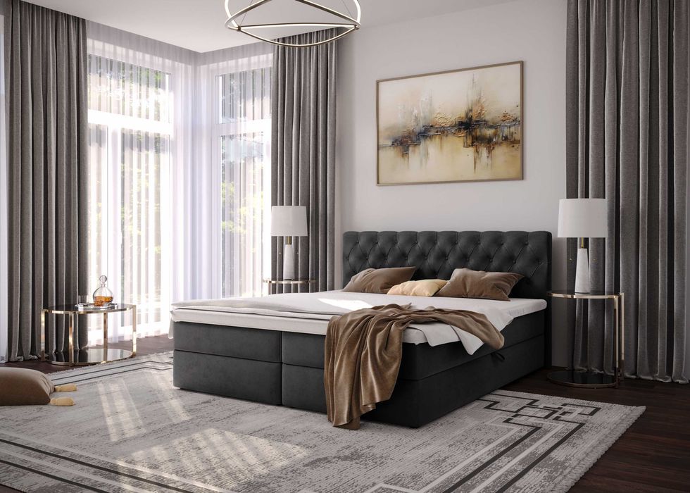 Łóżko kontynentalne Chester 120x200 / 140x200 / 160x200 / 180x200 cm