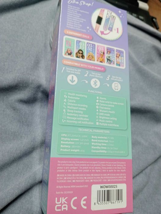Smartwatch Infantil WOW Generation (Novo • Selado • 2 Braceletes)
