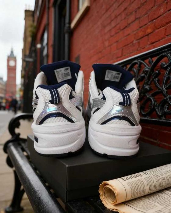 New Balance 530 White Silver Navy Rozmiar 39.5