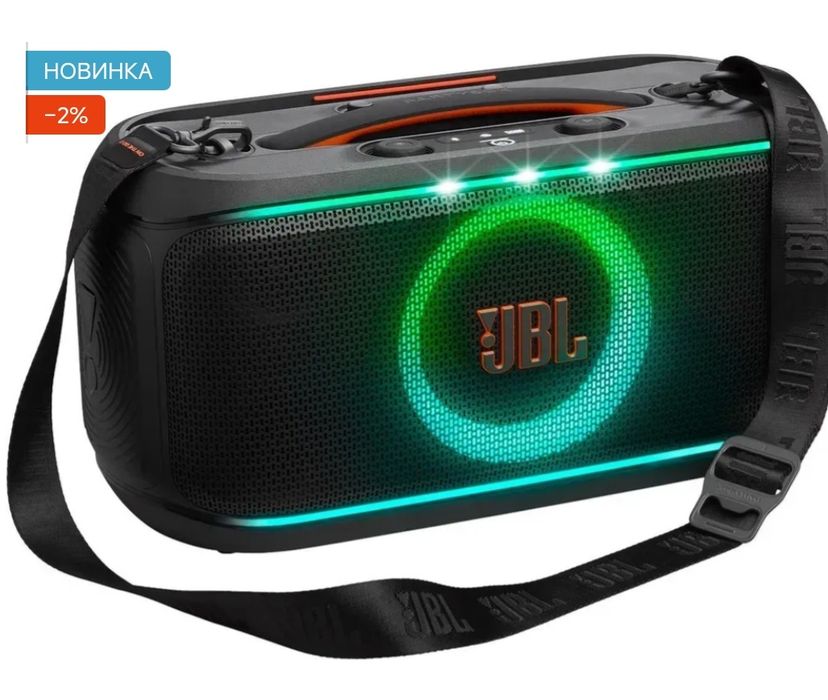Продам акустику з мікрофоном jbl party box one the go 2
