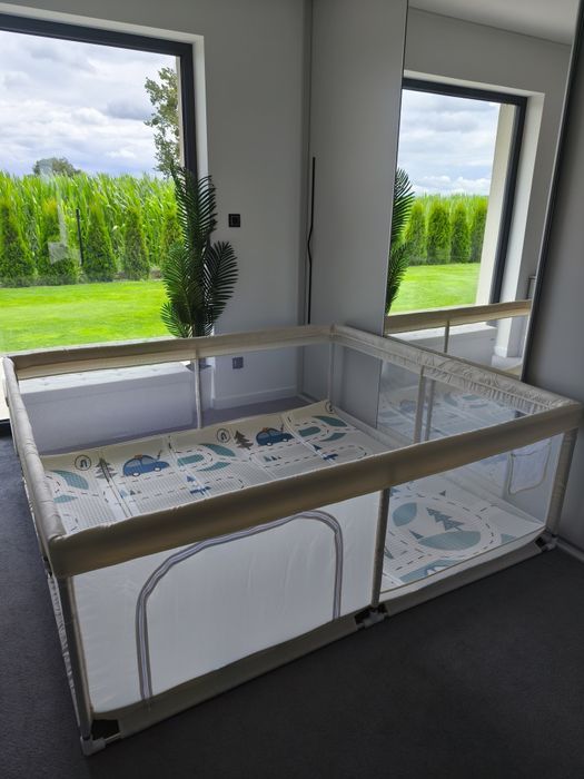 Kojec dziecięcy XXL 180x200 + mata