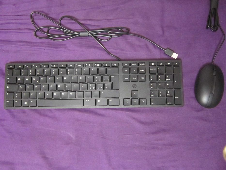 Klawiatura i mysz HP Wired Desktop 320MK 320K Halley USB Niski profil