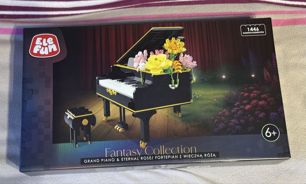 Klocki Elefun Fantasy Collection - Fortepian z wieczną różą
