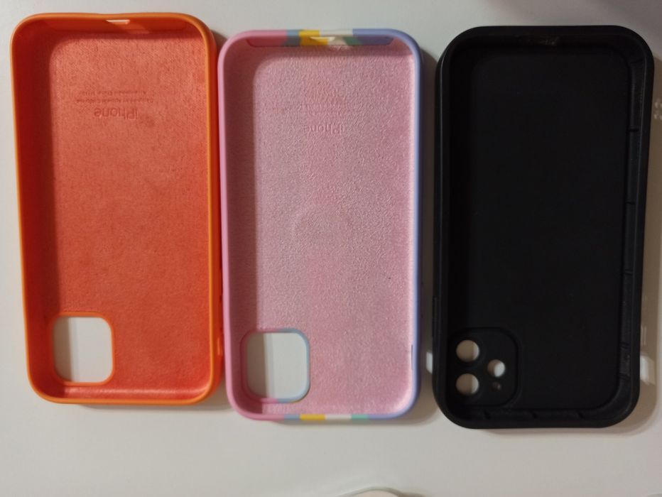 Чохол iphone 11 лепард оранж радуга