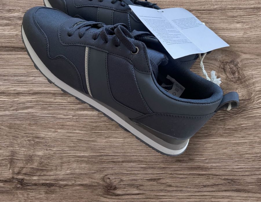 Buty męskie sneakersy granatowe 43