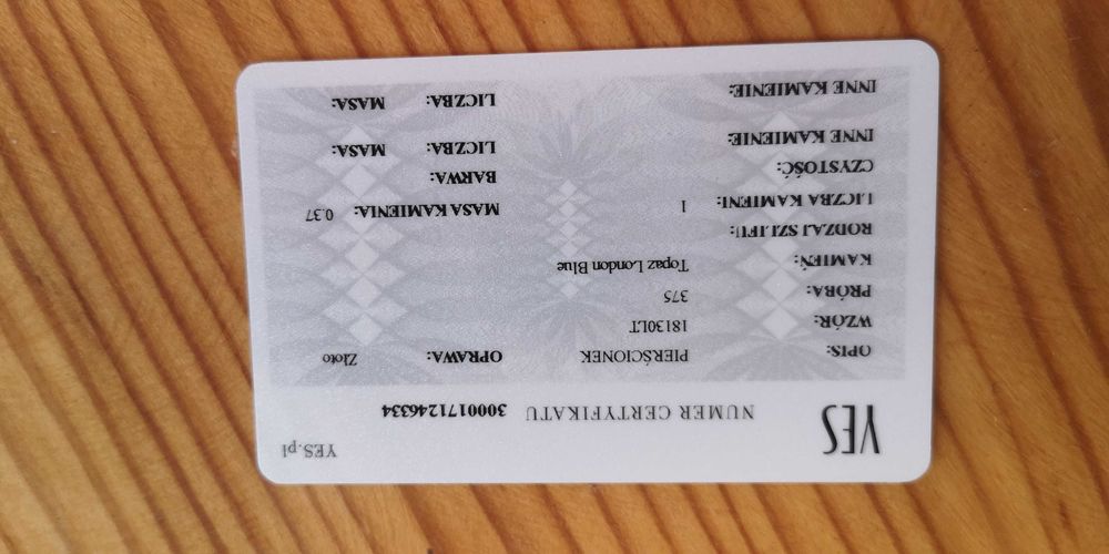 PROMOCJA!!! -40% na certyfikowany złoty pierścionek Yes! z topazem