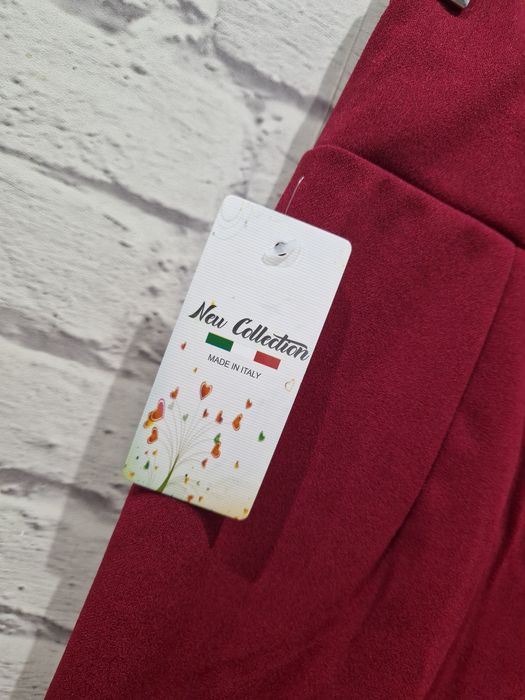 Spodnie nowe burgund