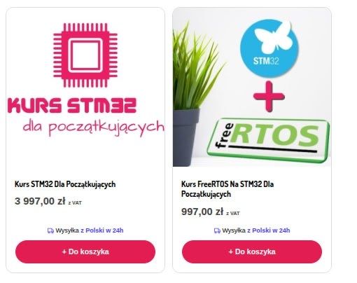 Kurs stm32 dla początkujących + FeeRTOS