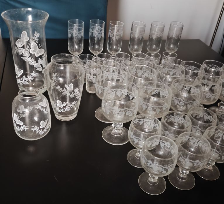 Conjunto de louça vintage Luminarc coleção Sarment