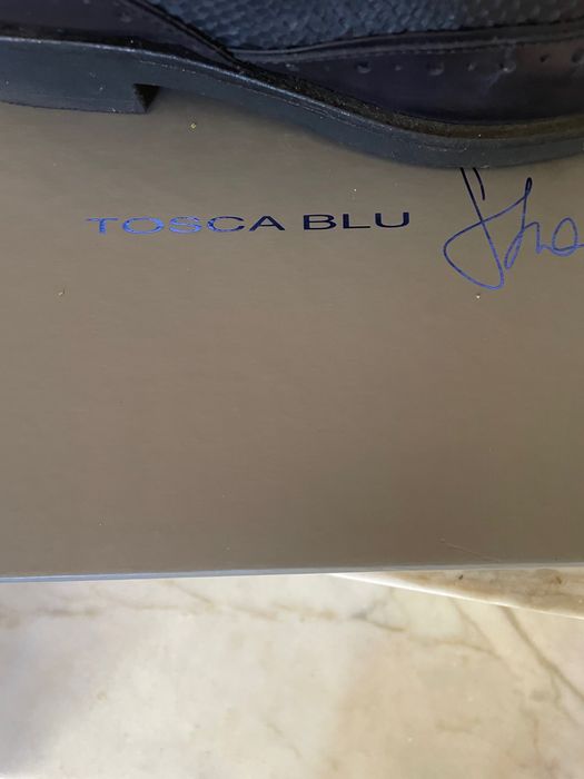 Derbies azuis da Tosca Blu em pele 38
