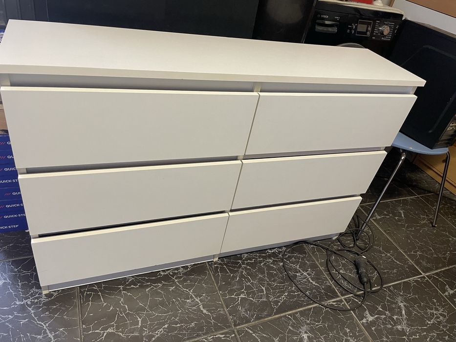 komoda  biala  ikea Malm   , dowoz