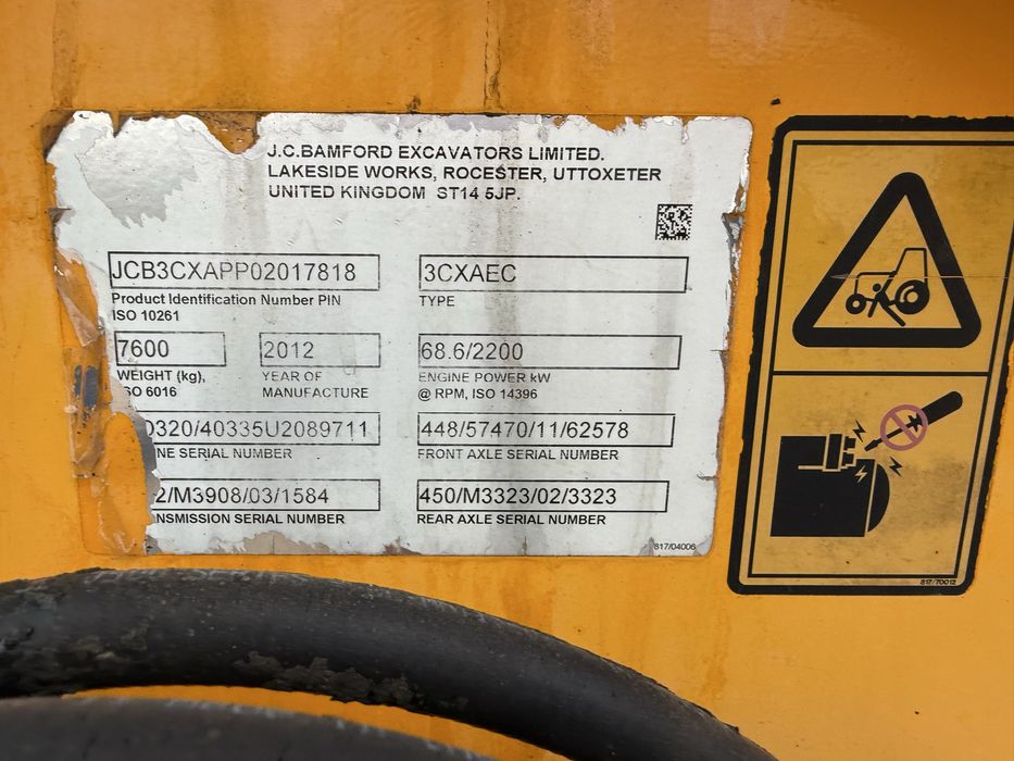 Екскаватор JCB 3CX 2012р.в.