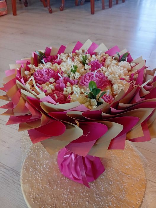 Bukiety ze świec sojowych