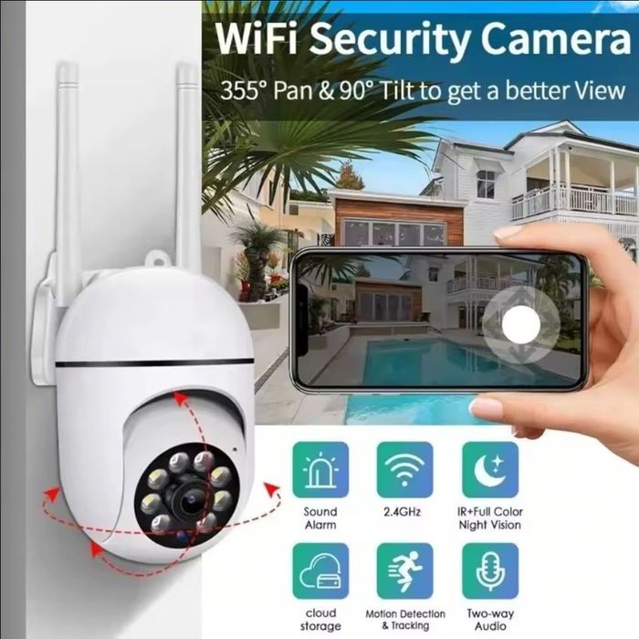 Zewnętrzna kamera Wi-Fi. IP. 1080P.