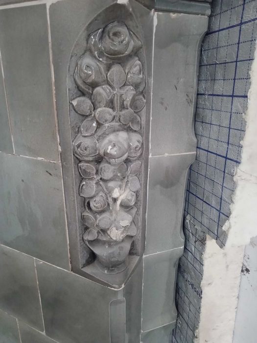 Zabytkowy piec kaflowy ok. 1898 r.