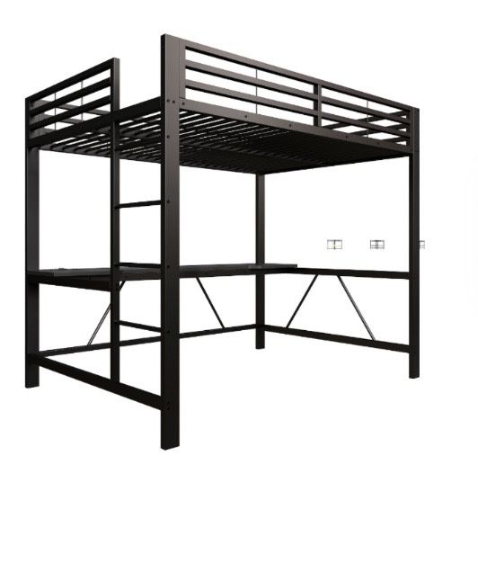Cama alta gamer na caixa