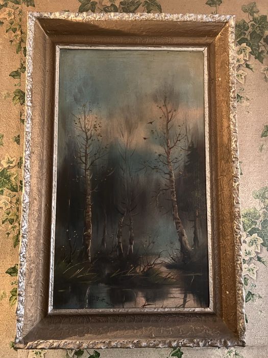 Brzozy obraz okejny lata 70