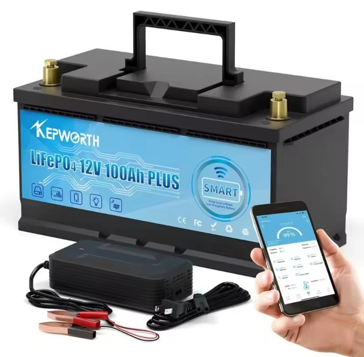 Акумулятор Kepworth LiFePO4 12V / 100Ah з Bluetooth (Smart BMS 3)
