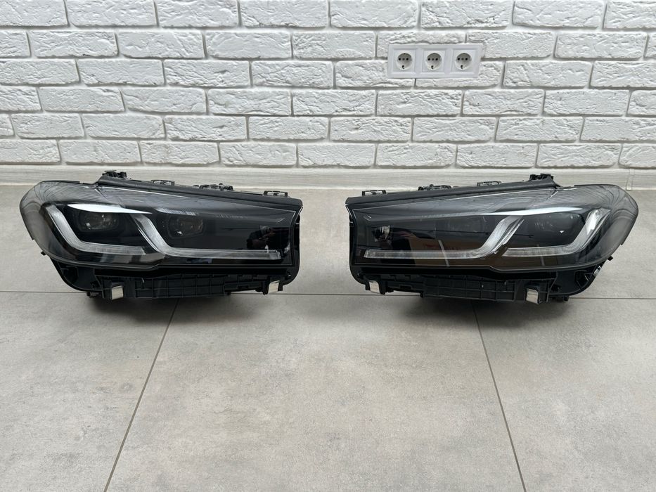 Фары BMW G30 G31 Shadow Line LED LCI 2020+ рестайлинг для 2016-2020