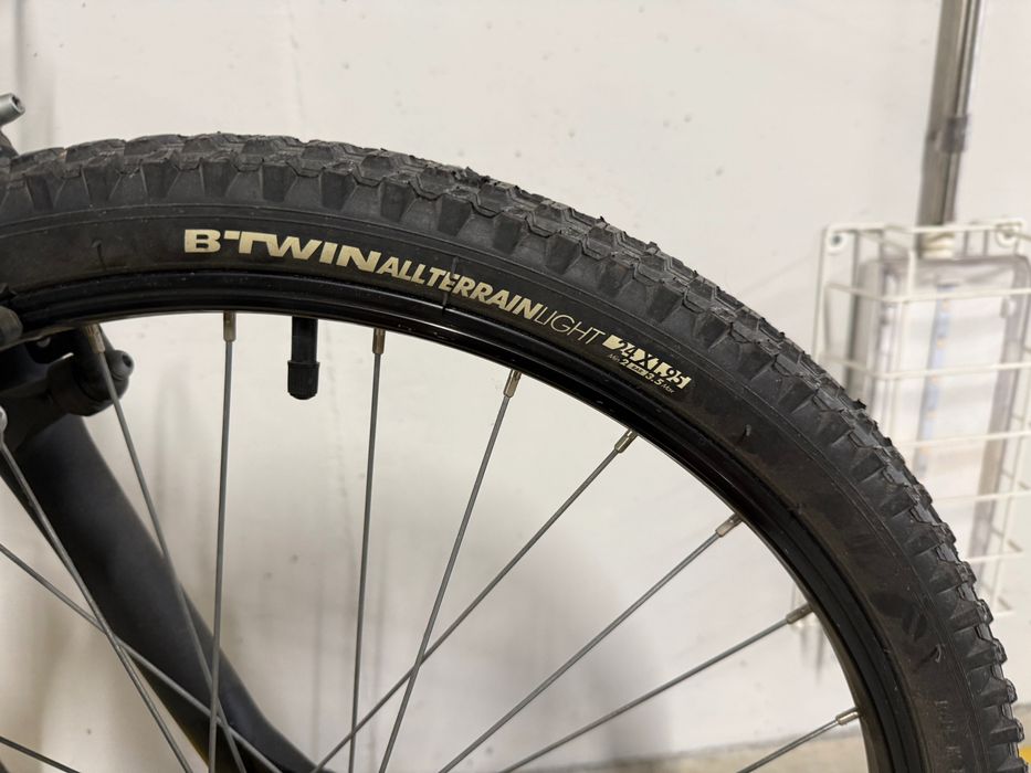 Bicicleta montanha Rockrider 20”, cor preto