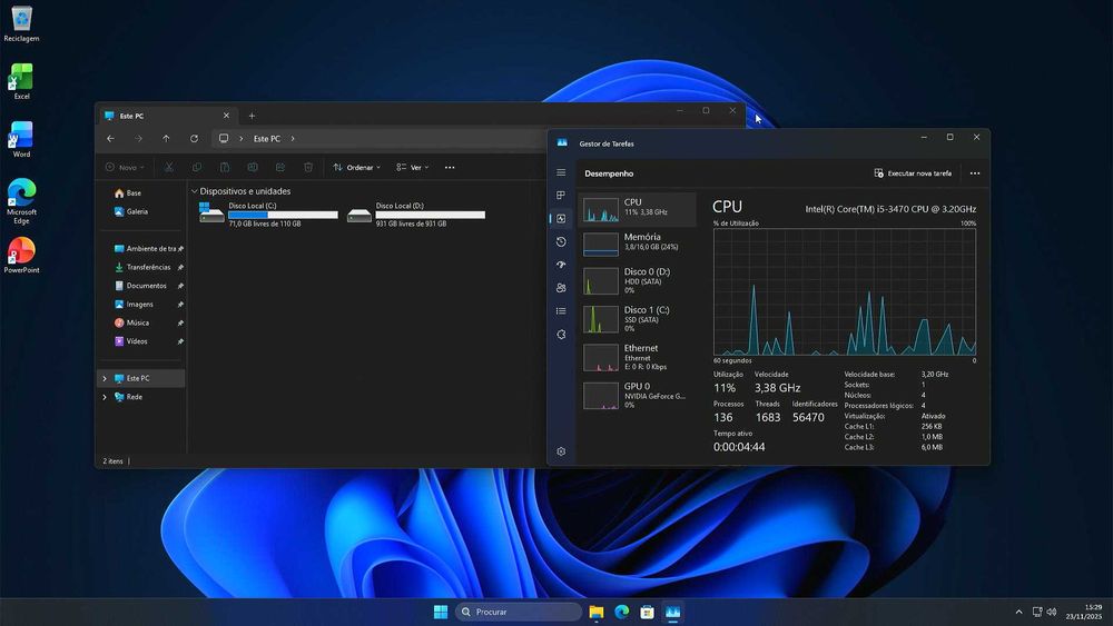PC Gaming Intel + Nvidia + SSD + 1TB