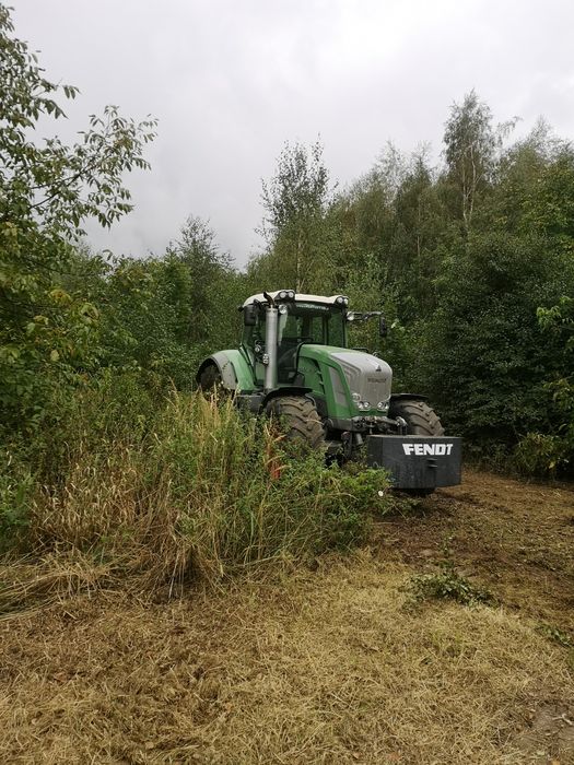 Czyszczenie dzialek mulczer leśny frezowanie pni likwidacja zakrzaczen