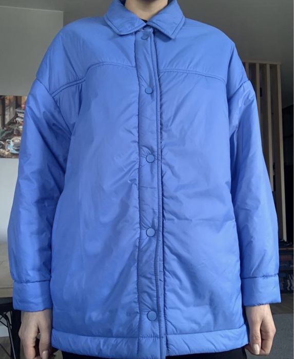 Синя куртка сорочка, весняна куртка