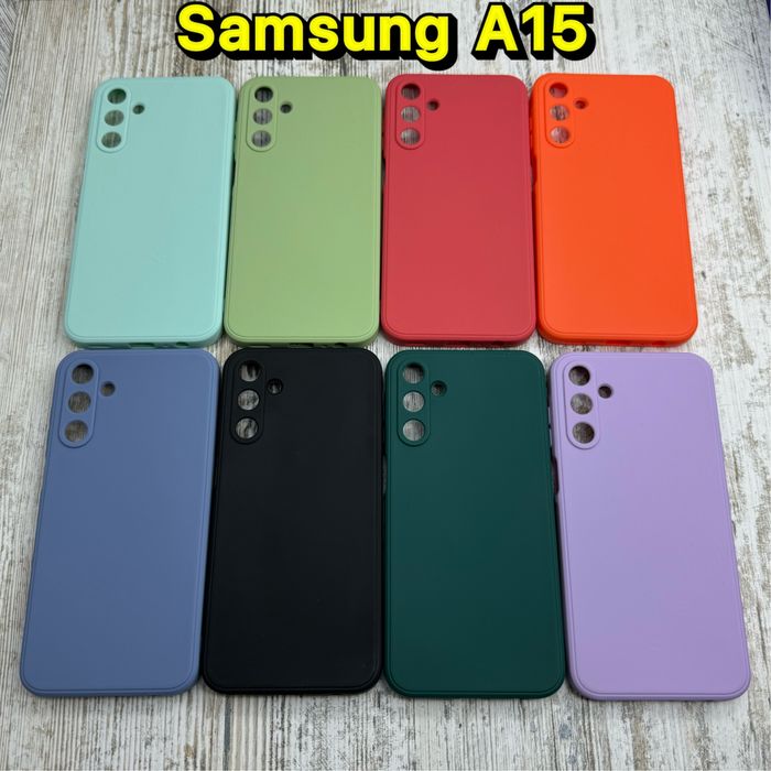 Чехол матовый силикон Candy на Samsung A15 Чохол