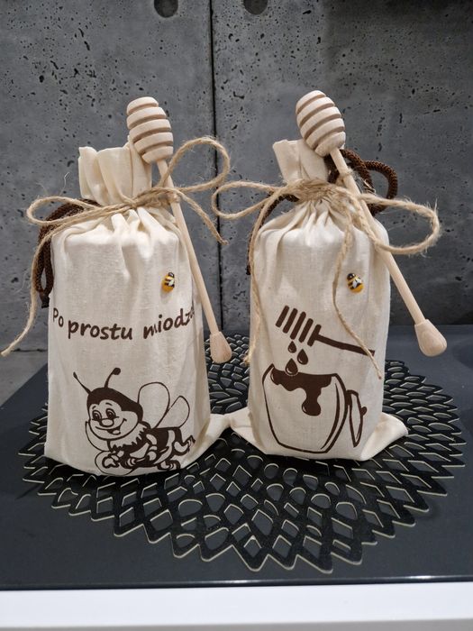 Miód pszczeli z rodzinnej pasieki 100% naturalny zapakowany na prezent